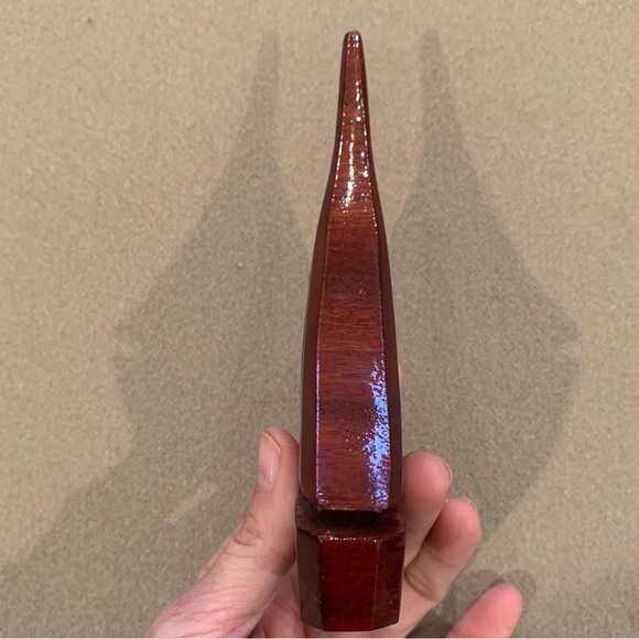 New Medford Mahogany Creations Genuine Barbados Mahogany Wood FISH and SAILBOAT - Picture 13 of 16